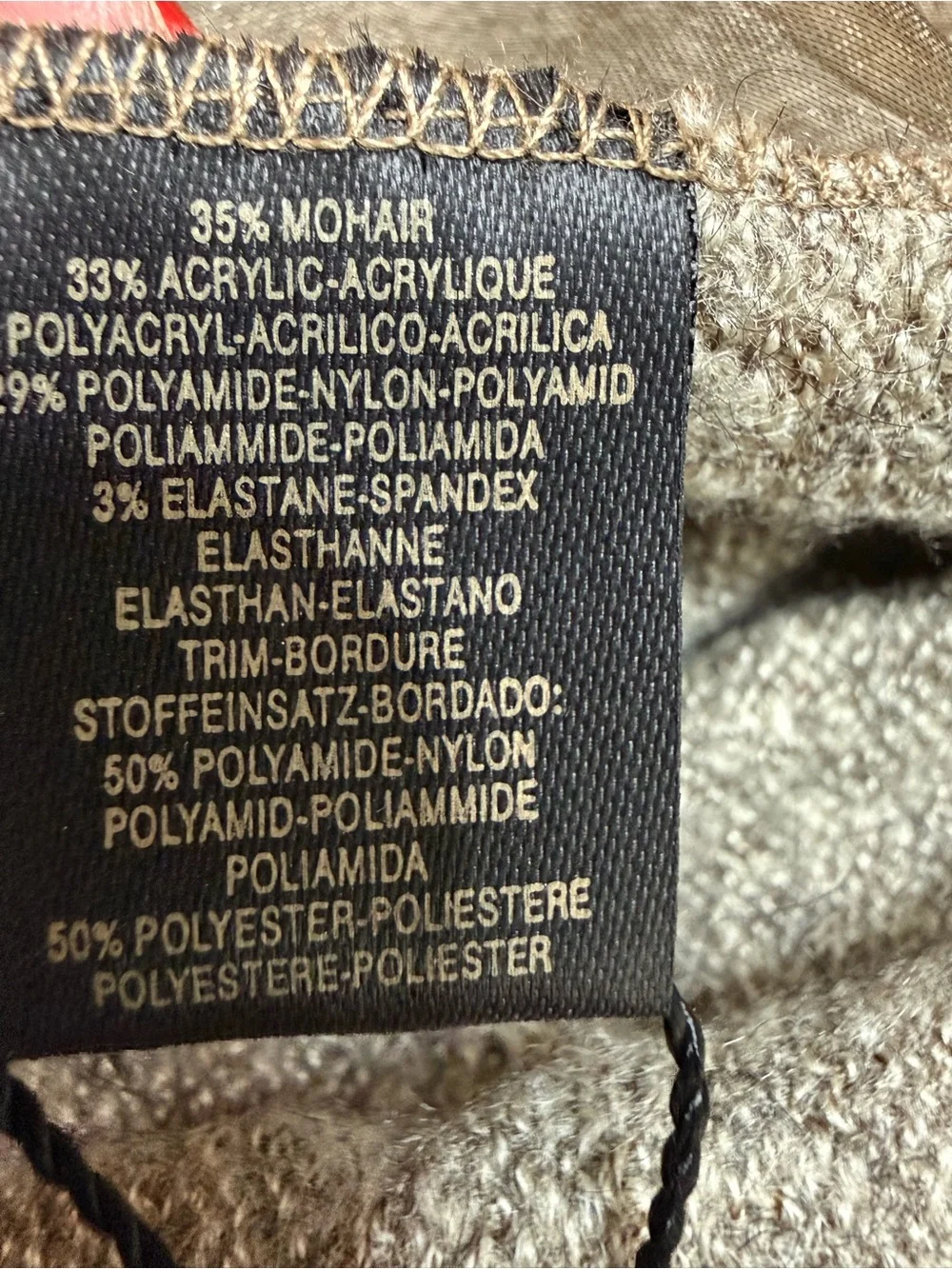 Saldarini 1882 Como Italy Mohair Blend Ruffle Organza Trim Scarf Shawl Wrap NWT